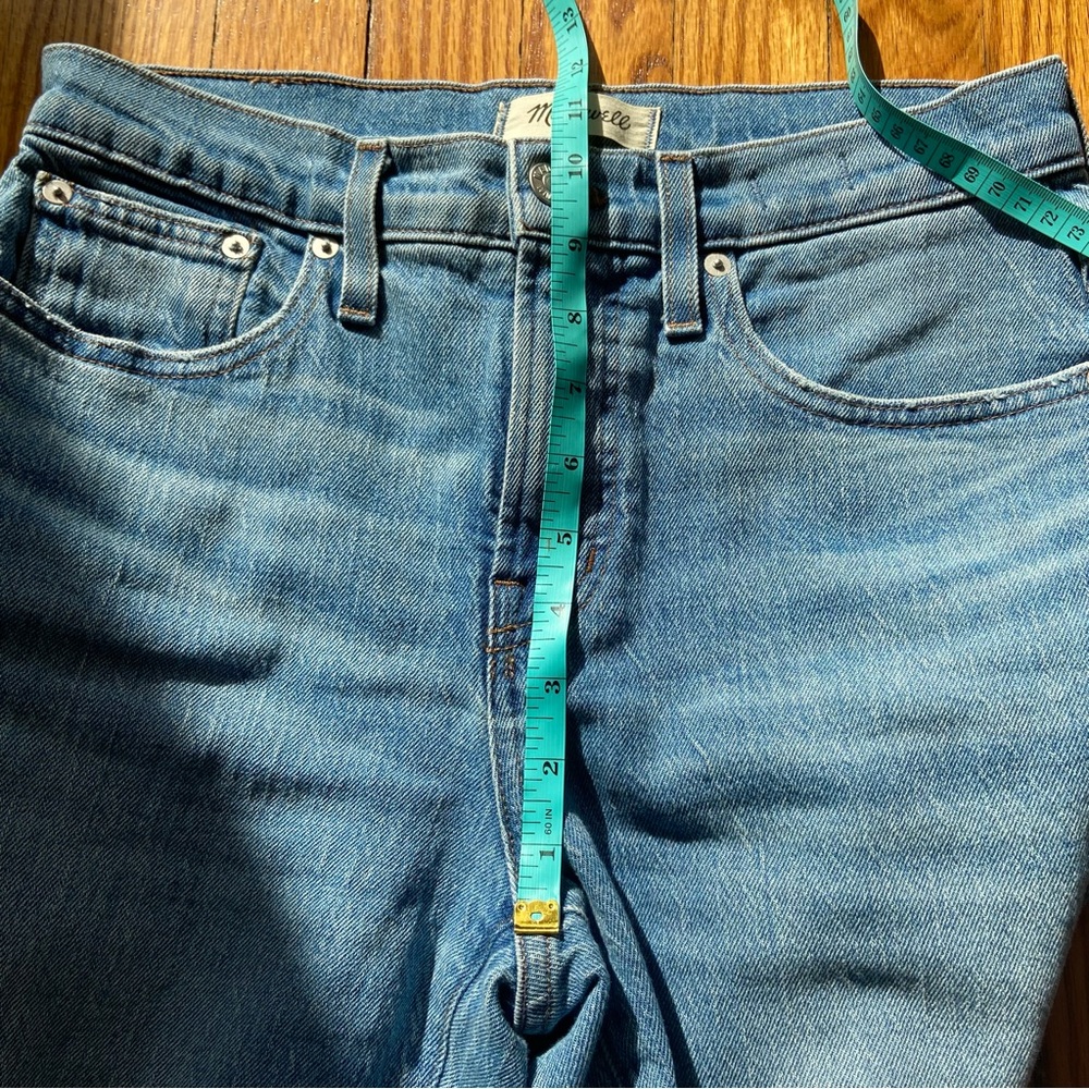 Madewell petite perfect vintage jean in bainton wash, raw hem edition - Picture 8 of 10